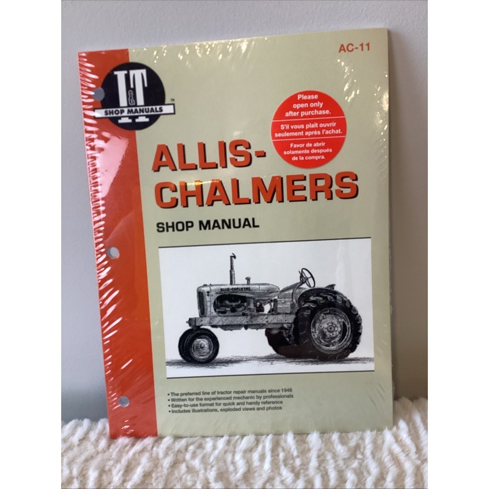 Haynes I & T Shop Service‎ Manual Allis-Chalmers Tractor AC-11 - NEW & SEALED